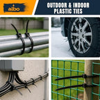 ALBO 3000 Pcs. Black Zip Ties, 12 Inch, Heavy Duty, 50 lb Tensile Strength - Image 7