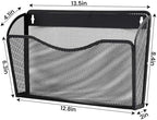 Gawerk 6 Pack Wall File Organizer, Mesh Wall File Pocket Mail Organizer Hanging Metal Vertical Wall Mounted File Holder for Office/Home - Image 2