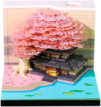 3D Time Piece Calendar, 2027 Desk Calendar With LED Light, 3d Tree Memo Pad Creative Desk Calendar, Christmas Gift for Colleague Friend, Desktop Decoration by Unknown