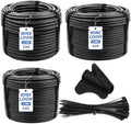 Oleitodh 1/4" 1/2" 3/8" OD Split Wire Loom Tubing 150ft, with 50 Ties by Oleitodh