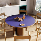 CENNBIE 54 Inches Round Cork Leather Dining Table Mat (Blue) - Image 5