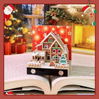 3D Calendar 2027,3D Desk Calendar 2027,Christmas Snow House Time Piece Calendar 2027,3D Memo Pad Creative Tear Away Weekly planner Carving Art Calendars Notepad,Christmas Gift,New Year's Gift,paper sculpture calendars (Christmas Snow House) - Image 2