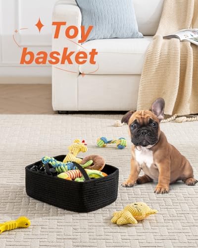 KALLAX Small Woven Storage Basket for Organizing, 13.5x9.5x5 inches, 3 Pack - Image 5