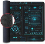 48x24in Cyberpunk Gaming Mouse Pad, Futuristic HUD Extended Desk Mat - Image 5