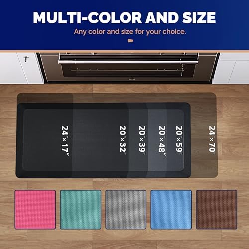 FEATOL Anti Fatigue Mat for Standing Desk & Kitchen Floor, 9/10 Extra Thick - Image 6