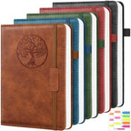 5 Pack College Ruled Notebook Bulk, A5, 192 Pages Journal Set, Tree of Life by OFFIGIFT