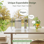 EcoStash Wheat Straw Hanging File Folders,7-Pocket Accordion Organizer - Image 4