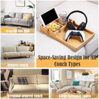 Nnewvante Couch Table Insert Between Cushions,15.35x9.84-inch Bamboo - Image 4