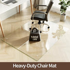 [Upgraded Tempered Glass] Koonmi 46" x 60" Office Floor Desk Chair Mat for Carpet & Hardwood Floor - Image 2