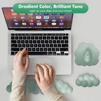 MoKo Cloud Wrist Rest for Keyboard and Mouse with Mouse Pad, Green - Image 6