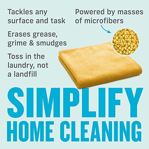 E-Cloth Microfiber Cloth, World's Leading Premium Microfiber Cleaning Cloth, Twice as Durable as Competition, 1 Year Guarantee, Ideal for Kitchen, Countertops, Sinks, and Bathrooms, Orange, 12 Pack - Image 3