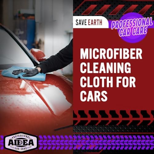 AIDEA Microfiber Cleaning Cloth,150PK, Blue Shop Towels, Shop Rags 12"×12" - Image 4