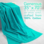 American Soft Linen 100% Cotton Luxury Turkish Towels, 2PC 35x70 Bath Sheet - Image 2