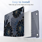 for MacBook Pro 16 inch Case 2019 2020 Release Model A2141, Plastic Hard Shell Cover with Keyboard Cover & Screen Protector for MacBook Pro 16 inch with Touch Bar & Touch ID, Flower Dahlia - Image 5
