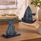 Fish Bookends for Shelves, Decorative Resin Fish Book Ends with Hand-Painted Finish, Heavy Duty Non-Slip Bookends for Bookshelves, Desk Decor for Home Office (Black) - Image 6