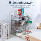 2-Piece Acrylic 8-Drawer Desktop Stacking Organizer - Image 6