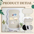 Wonderjune Linen Display Pinboard, Wavy, 24" X 36", Cream White - Image 6