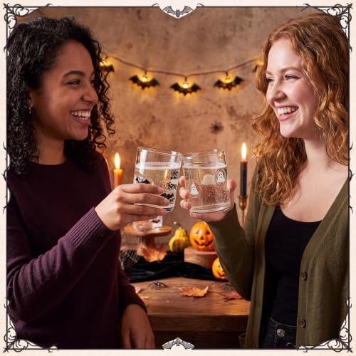 SiliFine 4 Pack Halloween Icon Juice Glasses, 14 oz - Image 6