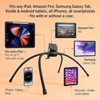 MaxPro Universal Tablet and Phone Stand for Bed — Patented Hands-Free Holder with Flexible Gooseneck Legs, 5 Viewing Angles, Fits Any iPad, Tablet, or Phone with or Without Case - Image 4