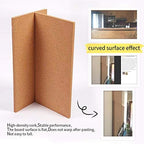 Cork Bulletin Board 17"x8" - 1/2" Thick Cork Board Tiles Frameless Cork Tiles, Self-Adhesive Corkboards Wall Decor with Two Box Bonus Pushpins for Office, School and Home (10pack) - Image 4