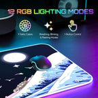 Gerlos RGB Gaming Mouse Pad, Large LED Desk Mat for Gamer, 31.5" x 11.8" - Image 5