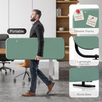 DECOLAB Portable Privacy Desk Tabletop Divider 48"x18", Aqua - Image 4