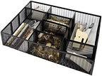 BLU MONACO | Black Metal Mesh Desk Drawer Organizer Tray | 12 Adjustable Compartments & 9 Removable Dividers | Space-Saving Office Supplies Organizer for Drawers, Vanity, Kitchen & Workspace Storage by Blu_Monaco