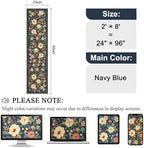 DUKINO 2x8 Runner Rug, Washable Runner Rug for Kitchen Non Slip, Navy Blue - Image 2