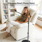 elitehood Floor Phone Holder Stand for Bed and Overhead Video Recording - Image 2