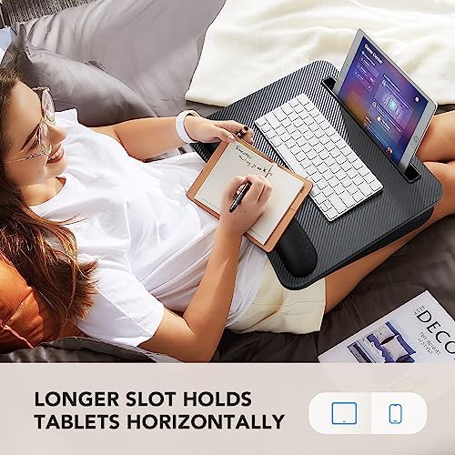 HUANUO Laptop Lap Desk with Cushion, Fit up to 15.6" Laptop, Black - Image 5