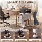 Faesun Printer Stand with Storage,3-Tier Rolling Printer Table with Drawers - Image 6
