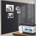 X-Large Cork Board Alternative 12-Pack Felt Bulletin Board Thick and Decorative Pin Board for Home Office Walls 47.24 x 35.43 Inches with 72 Adhesive Tabs - [Dark Gray] by EkkogoAcousticPanels