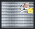 PinPix 21x17 inch Cork Bulletin Board. This Decorative Framed Pin Board Comes with Diamond Pattern in Grey and Blue Design and Satin Black. Ideal for Home, Office Decor or School (PinPix-227) by PinPixBulletinBoards