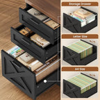 SEDETA 55.1" Farmhouse Office Desk with 3 Drawers for Home Office - Image 3