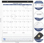 Ospelelf 2026 Large Wall Calendar with Plastic Cover, 22 x 17 Monthly Desk Calendar, 18 Month Family Office Calendar 2026-2027, Use Jan 2026 - June 2027, Blue - Image 4