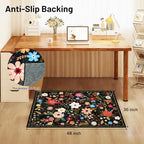 Office Chair Mat for Hardwood Floor & Tile Floor,36"x48"-Black Multicolor - Image 2