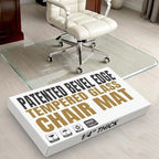 Tempered Glass Office Chair Mat for Carpet & Hardwood, 45" x 53", Starphire by ClearlyInnovative