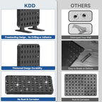 KDD 6 in 1 RGB Gaming Desk Accessories - No Drill Desk Organizer with Phone Stand/Storage Box/Headset & Controller Holder/Hooks, Freestanding Gaming Pegboard for Office & Home Desktop Decor Organizer - Image 5
