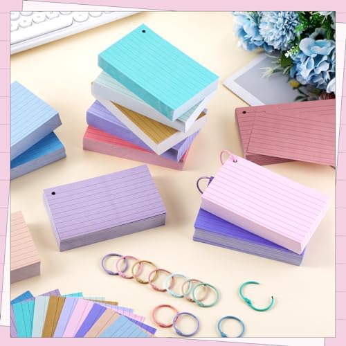 Ctosree 1440 Pcs Back to School Index Cards, 3 x 5 Inch, Vintage Color - Image 6
