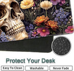 31.5"x 11.8" Oversized Gaming Mouse Pad Set, Ergonomic Keyboard and Mouse Wrist Rest + Cup Holder, Non-Slip Desktop Pad, Suitable for Home and Office Use, Vintage Skull - Image 7
