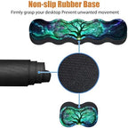 4 in 1 Ergonomic Keyboard Wrist Rest & Mouse Pad Wrist Rest Set, Large XXL Gaming Desk Mat 31.5"x 11.8" with Non-Slip Base, Memory Foam for Home Office Study Gaming, Tree of Life - Image 4
