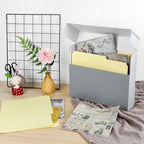 Lineco Archival Document Storage Box, Gray, 15.5" x 10.5" x 2.5" - Image 5