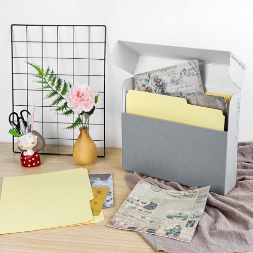 Lineco Archival Document Storage Box, Gray, 15.5" x 10.5" x 2.5" - Image 5