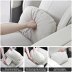 Lumbar Pillow for Car, 2 Pack Lower Back Support (Off-White) - Image 4