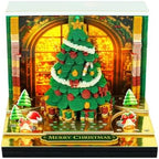 3D Calendar 2027, 3D Creative Time Piece Calendar 2027，Daily Tear-Off Memo Pad with Light, Paper Carving Desktop Decoration, 3D Art Calendar Memo Pad,Unique Holiday Craft Gift (Window Christmas tree) by MELANYA