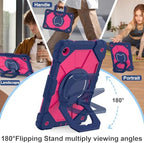 Scnioy for Galaxy Tab A11+ Plus / A9+ Case 11 Inch 2025/2023, Navy Pink - Image 5