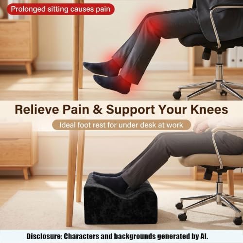 Foot Rest for Under Desk at Work, - Image 5