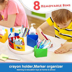 MeCids Rotating Desk Organizer Kids Art Supply Storage and Organization - Image 5
