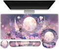 Large Desk Mat, Gaming Mouse Pad Desk Pad, Mousepad + Keyboard Wrist Rest by ToLuLu