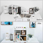 PAG-Mass Desktop Bookshelf Freestanding Wooden Countertop Bookcase Accessories Organizer Display Rack Dorm Desk Storage Shelf - Image 6